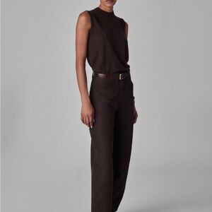CO Faille Barrel Pants in Gorgeous Chocolate Brown Sz 4 MSRP $895/Sale $325 LN